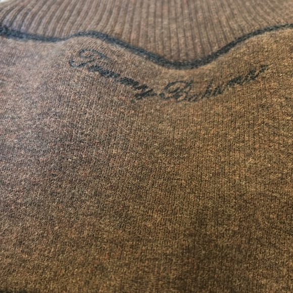 🌴Tommy Bahama Sweater Mens black/Brown Reversible 1/4 Zip Pu… - Picture 10 of 11